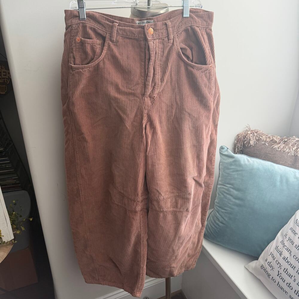 Free People Corduroy Barrel Jeans